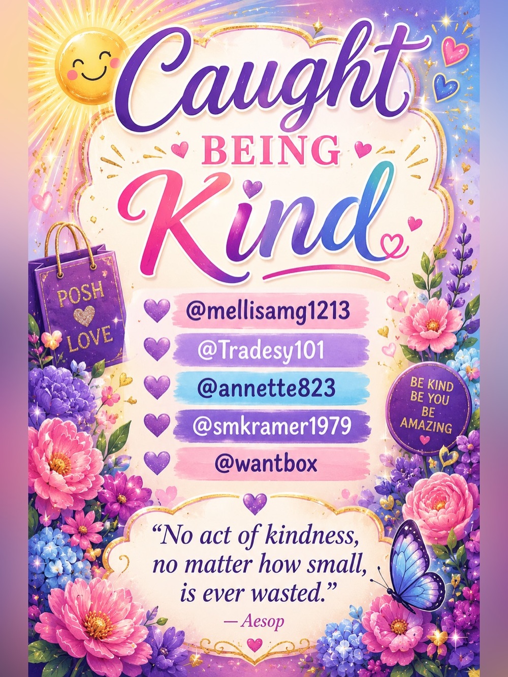 Go to @lejefaposh closet -Sunday, July 5th.  Keep submitting Be Kind Nominations - Picture 2 of 14